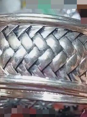 Silver Tone Big Clamper Bracelet